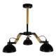 GloboStar® OLD SCHOOL 01093 Μοντέρνο Industrial Φωτιστικό Οροφής Τρίφωτο Μαύρο Μεταλλικό με Φυσικό Ξύλο Καμπάνα Φ75 x Y38cm GloboStar® OLD SCHOOL 01093 Μοντέρνο Industrial Φωτιστικό Οροφής Τρίφωτο Μαύρο Μεταλλικό με Φυσικό Ξύλο Καμπάνα Φ75 x Y38cm