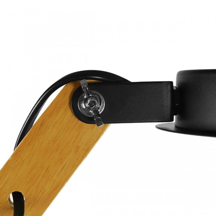 GloboStar® OLD SCHOOL 01094 Μοντέρνο Φωτιστικό Οροφής Πολύφωτο Μαύρο Μεταλλικό με Φυσικό Ξύλο Καμπάνα Φ75 x Y38cm GloboStar® OLD SCHOOL 01094 Μοντέρνο Φωτιστικό Οροφής Πολύφωτο Μαύρο Μεταλλικό με Φυσικό Ξύλο Καμπάνα Φ75 x Y38cm