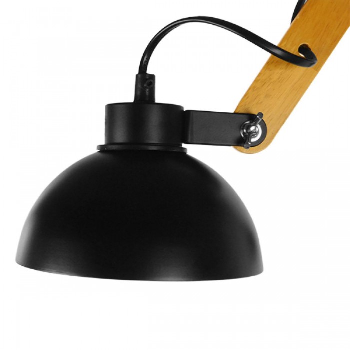 GloboStar® OLD SCHOOL 01094 Μοντέρνο Φωτιστικό Οροφής Πολύφωτο Μαύρο Μεταλλικό με Φυσικό Ξύλο Καμπάνα Φ75 x Y38cm GloboStar® OLD SCHOOL 01094 Μοντέρνο Φωτιστικό Οροφής Πολύφωτο Μαύρο Μεταλλικό με Φυσικό Ξύλο Καμπάνα Φ75 x Y38cm