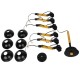 GloboStar® OLD SCHOOL 01094 Μοντέρνο Φωτιστικό Οροφής Πολύφωτο Μαύρο Μεταλλικό με Φυσικό Ξύλο Καμπάνα Φ75 x Y38cm GloboStar® OLD SCHOOL 01094 Μοντέρνο Φωτιστικό Οροφής Πολύφωτο Μαύρο Μεταλλικό με Φυσικό Ξύλο Καμπάνα Φ75 x Y38cm