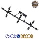 GloboStar® FERUM 01098 Μοντέρνο Industrial Φωτιστικό Οροφής Πολύφωτο Μαύρο Μεταλλικό Ράγα Μ113 x Π26 x Υ85cm GloboStar® FERUM 01098 Μοντέρνο Industrial Φωτιστικό Οροφής Πολύφωτο Μαύρο Μεταλλικό Ράγα Μ113 x Π26 x Υ85cm