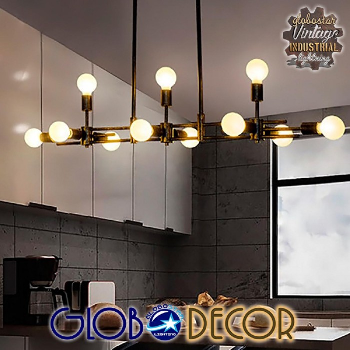 GloboStar® FERUM 01098 Μοντέρνο Industrial Φωτιστικό Οροφής Πολύφωτο Μαύρο Μεταλλικό Ράγα Μ113 x Π26 x Υ85cm GloboStar® FERUM 01098 Μοντέρνο Industrial Φωτιστικό Οροφής Πολύφωτο Μαύρο Μεταλλικό Ράγα Μ113 x Π26 x Υ85cm