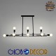 GloboStar® FERUM 01098 Μοντέρνο Industrial Φωτιστικό Οροφής Πολύφωτο Μαύρο Μεταλλικό Ράγα Μ113 x Π26 x Υ85cm GloboStar® FERUM 01098 Μοντέρνο Industrial Φωτιστικό Οροφής Πολύφωτο Μαύρο Μεταλλικό Ράγα Μ113 x Π26 x Υ85cm