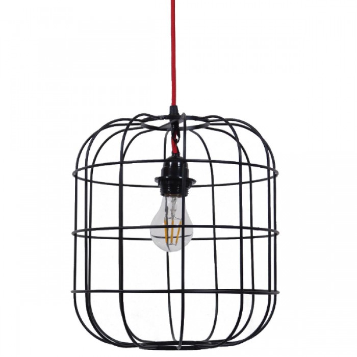 GloboStar® PARROT 01099 Μοντέρνο Industrial Κρεμαστό Φωτιστικό Οροφής Μονόφωτο Μαύρο Μεταλλικό Πλέγμα Φ30 x Y35cm GloboStar® PARROT 01099 Μοντέρνο Industrial Κρεμαστό Φωτιστικό Οροφής Μονόφωτο Μαύρο Μεταλλικό Πλέγμα Φ30 x Y35cm