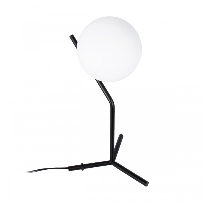 GloboStar® ELFIS 01100 Μοντέρνο Επιτραπέζιο Φωτιστικό Πορτατίφ Μονόφωτο 1 x E27 Λευκή Γυάλινη Μπάλα με Μεταλλικό Μαύρο Σώμα Φ15 x Υ41cm GloboStar® ELFIS 01100 Μοντέρνο Επιτραπέζιο Φωτιστικό Πορτατίφ Μονόφωτο 1 x E27 Λευκή Γυάλινη Μπάλα με Μεταλλικό Μαύρο Σώμα Φ15 x Υ41cm