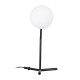 GloboStar® ELFIS 01100 Μοντέρνο Επιτραπέζιο Φωτιστικό Πορτατίφ Μονόφωτο 1 x E27 Λευκή Γυάλινη Μπάλα με Μεταλλικό Μαύρο Σώμα Φ15 x Υ41cm GloboStar® ELFIS 01100 Μοντέρνο Επιτραπέζιο Φωτιστικό Πορτατίφ Μονόφωτο 1 x E27 Λευκή Γυάλινη Μπάλα με Μεταλλικό Μαύρο Σώμα Φ15 x Υ41cm