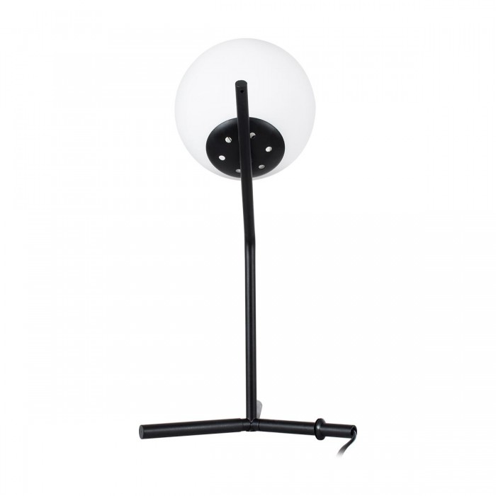 GloboStar® ELFIS 01100 Μοντέρνο Επιτραπέζιο Φωτιστικό Πορτατίφ Μονόφωτο 1 x E27 Λευκή Γυάλινη Μπάλα με Μεταλλικό Μαύρο Σώμα Φ15 x Υ41cm GloboStar® ELFIS 01100 Μοντέρνο Επιτραπέζιο Φωτιστικό Πορτατίφ Μονόφωτο 1 x E27 Λευκή Γυάλινη Μπάλα με Μεταλλικό Μαύρο Σώμα Φ15 x Υ41cm