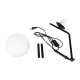 GloboStar® ELFIS 01100 Μοντέρνο Επιτραπέζιο Φωτιστικό Πορτατίφ Μονόφωτο 1 x E27 Λευκή Γυάλινη Μπάλα με Μεταλλικό Μαύρο Σώμα Φ15 x Υ41cm GloboStar® ELFIS 01100 Μοντέρνο Επιτραπέζιο Φωτιστικό Πορτατίφ Μονόφωτο 1 x E27 Λευκή Γυάλινη Μπάλα με Μεταλλικό Μαύρο Σώμα Φ15 x Υ41cm