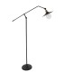 GloboStar® WYNGE 01101 Vintage Industrial Φωτιστικό Δαπέδου Μονόφωτο Μαύρο Μεταλλικό με Χρυσό Ντουί Φ26 x Υ174cm GloboStar® WYNGE 01101 Vintage Industrial Φωτιστικό Δαπέδου Μονόφωτο Μαύρο Μεταλλικό με Χρυσό Ντουί Φ26 x Υ174cm