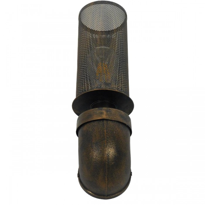 GloboStar® RAZA 01105 Vintage Industrial Φωτιστικό Τοίχου Απλίκα Μονόφωτο Καφέ Σκουριά Μεταλλικό Πλέγμα Φ10 x Μ13 x Π10 x Υ39cm GloboStar® RAZA 01105 Vintage Industrial Φωτιστικό Τοίχου Απλίκα Μονόφωτο Καφέ Σκουριά Μεταλλικό Πλέγμα Φ10 x Μ13 x Π10 x Υ39cm
