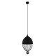 GloboStar® CANARIO 01107 Vintage Κρεμαστό Φωτιστικό Οροφής Μονόφωτο Μαύρο Μεταλλικό Πλέγμα Φ28 x Y47cm GloboStar® CANARIO 01107 Vintage Κρεμαστό Φωτιστικό Οροφής Μονόφωτο Μαύρο Μεταλλικό Πλέγμα Φ28 x Y47cm