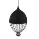 GloboStar® CANARIO 01107 Vintage Κρεμαστό Φωτιστικό Οροφής Μονόφωτο Μαύρο Μεταλλικό Πλέγμα Φ28 x Y47cm GloboStar® CANARIO 01107 Vintage Κρεμαστό Φωτιστικό Οροφής Μονόφωτο Μαύρο Μεταλλικό Πλέγμα Φ28 x Y47cm