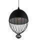 GloboStar® CANARIO 01107 Vintage Κρεμαστό Φωτιστικό Οροφής Μονόφωτο Μαύρο Μεταλλικό Πλέγμα Φ28 x Y47cm GloboStar® CANARIO 01107 Vintage Κρεμαστό Φωτιστικό Οροφής Μονόφωτο Μαύρο Μεταλλικό Πλέγμα Φ28 x Y47cm