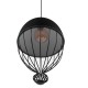 GloboStar® CANARIO 01107 Vintage Κρεμαστό Φωτιστικό Οροφής Μονόφωτο Μαύρο Μεταλλικό Πλέγμα Φ28 x Y47cm GloboStar® CANARIO 01107 Vintage Κρεμαστό Φωτιστικό Οροφής Μονόφωτο Μαύρο Μεταλλικό Πλέγμα Φ28 x Y47cm