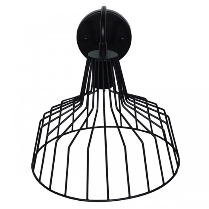 GloboStar® TRIUMPH 01117 Vintage Industrial Φωτιστικό Τοίχου Απλίκα Μονόφωτο Μαύρο Μεταλλικό Πλέγμα Καμπάνα Φ30 x Μ35 x Π30 x Υ32cm GloboStar® TRIUMPH 01117 Vintage Industrial Φωτιστικό Τοίχου Απλίκα Μονόφωτο Μαύρο Μεταλλικό Πλέγμα Καμπάνα Φ30 x Μ35 x Π30 x Υ32cm