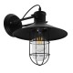 GloboStar® CELL 01118 Vintage Industrial Φωτιστικό Τοίχου Απλίκα Μονόφωτο Μαύρο Μεταλλικό Πλέγμα με Καμπάνα Φ27 x Μ33 x Π27 x Υ33cm GloboStar® CELL 01118 Vintage Industrial Φωτιστικό Τοίχου Απλίκα Μονόφωτο Μαύρο Μεταλλικό Πλέγμα με Καμπάνα Φ27 x Μ33 x Π27 x Υ33cm