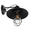 GloboStar® CELL 01118 Vintage Industrial Φωτιστικό Τοίχου Απλίκα Μονόφωτο Μαύρο Μεταλλικό Πλέγμα με Καμπάνα Φ27 x Μ33 x Π27 x Υ33cm GloboStar® CELL 01118 Vintage Industrial Φωτιστικό Τοίχου Απλίκα Μονόφωτο Μαύρο Μεταλλικό Πλέγμα με Καμπάνα Φ27 x Μ33 x Π27 x Υ33cm