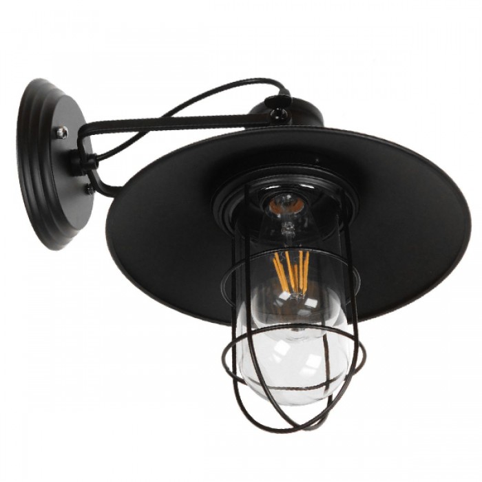 GloboStar® CELL 01118 Vintage Industrial Φωτιστικό Τοίχου Απλίκα Μονόφωτο Μαύρο Μεταλλικό Πλέγμα με Καμπάνα Φ27 x Μ33 x Π27 x Υ33cm GloboStar® CELL 01118 Vintage Industrial Φωτιστικό Τοίχου Απλίκα Μονόφωτο Μαύρο Μεταλλικό Πλέγμα με Καμπάνα Φ27 x Μ33 x Π27 x Υ33cm