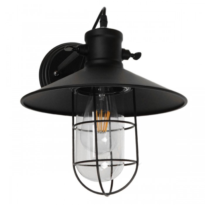 GloboStar® CELL 01118 Vintage Industrial Φωτιστικό Τοίχου Απλίκα Μονόφωτο Μαύρο Μεταλλικό Πλέγμα με Καμπάνα Φ27 x Μ33 x Π27 x Υ33cm GloboStar® CELL 01118 Vintage Industrial Φωτιστικό Τοίχου Απλίκα Μονόφωτο Μαύρο Μεταλλικό Πλέγμα με Καμπάνα Φ27 x Μ33 x Π27 x Υ33cm