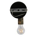 GloboStar® SADON 01126 Vintage Φωτιστικό Τοίχου Απλίκα Μονόφωτο Μπρούτζινο Σκουριά Μεταλλικό με Μπεζ Σχοινί Μ22 x Π10 x Υ15cm GloboStar® SADON 01126 Vintage Φωτιστικό Τοίχου Απλίκα Μονόφωτο Μπρούτζινο Σκουριά Μεταλλικό με Μπεζ Σχοινί Μ22 x Π10 x Υ15cm