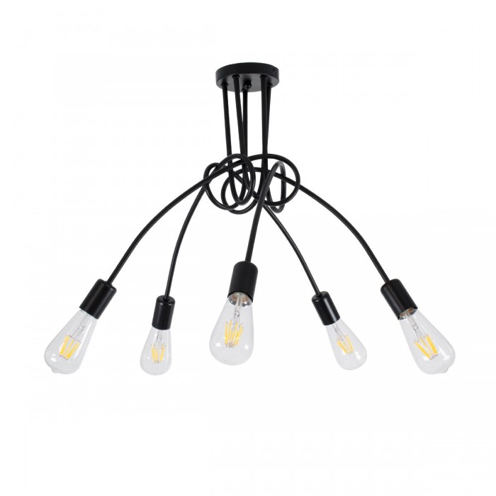 GloboStar® PAULELI 01127 Μοντέρνο Industrial Φωτιστικό Οροφής Πολύφωτο Μαύρο Μεταλλικό Φ58 x Y45cm GloboStar® PAULELI 01127 Μοντέρνο Industrial Φωτιστικό Οροφής Πολύφωτο Μαύρο Μεταλλικό Φ58 x Y45cm