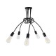 GloboStar® PAULELI 01127 Μοντέρνο Industrial Φωτιστικό Οροφής Πολύφωτο Μαύρο Μεταλλικό Φ58 x Y45cm GloboStar® PAULELI 01127 Μοντέρνο Industrial Φωτιστικό Οροφής Πολύφωτο Μαύρο Μεταλλικό Φ58 x Y45cm