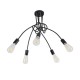 GloboStar® PAULELI 01127 Μοντέρνο Industrial Φωτιστικό Οροφής Πολύφωτο Μαύρο Μεταλλικό Φ58 x Y45cm GloboStar® PAULELI 01127 Μοντέρνο Industrial Φωτιστικό Οροφής Πολύφωτο Μαύρο Μεταλλικό Φ58 x Y45cm