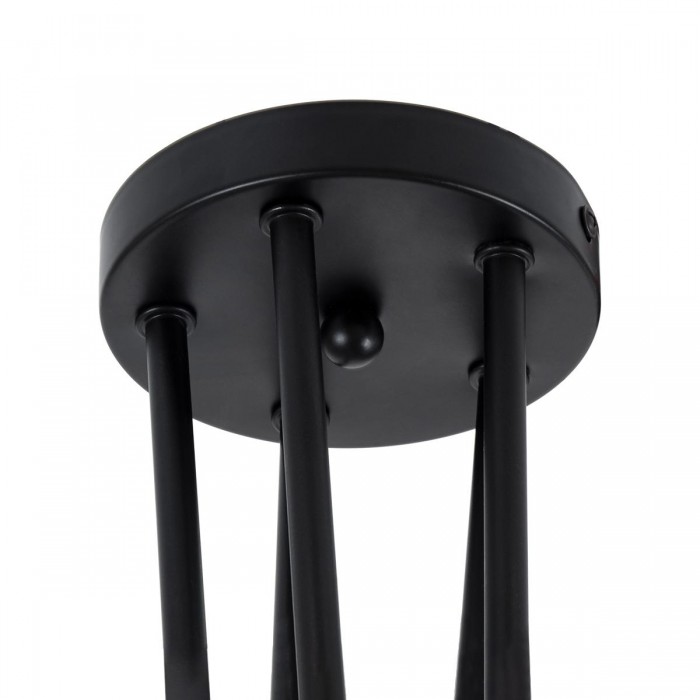 GloboStar® PAULELI 01127 Μοντέρνο Industrial Φωτιστικό Οροφής Πολύφωτο Μαύρο Μεταλλικό Φ58 x Y45cm GloboStar® PAULELI 01127 Μοντέρνο Industrial Φωτιστικό Οροφής Πολύφωτο Μαύρο Μεταλλικό Φ58 x Y45cm