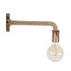 GloboStar® CENADEL 01135 Vintage Φωτιστικό Τοίχου Απλίκα Μονόφωτο 1 x E27 Μπρούτζινο Σκουριά Μεταλλικό με Μπεζ Σχοινί Μ29 x Π10 x Υ15cm GloboStar® CENADEL 01135 Vintage Φωτιστικό Τοίχου Απλίκα Μονόφωτο 1 x E27 Μπρούτζινο Σκουριά Μεταλλικό με Μπεζ Σχοινί Μ29 x Π10 x Υ15cm