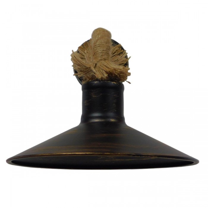 GloboStar® CARVIA 01136 Vintage Φωτιστικό Τοίχου Απλίκα Μονόφωτο Μπρούτζινο Σκουριά Μεταλλικό Καμπάνα με Μπεζ Σχοινί Φ27 x Μ50 x Π27 x Υ25cm GloboStar® CARVIA 01136 Vintage Φωτιστικό Τοίχου Απλίκα Μονόφωτο Μπρούτζινο Σκουριά Μεταλλικό Καμπάνα με Μπεζ Σχοινί Φ27 x Μ50 x Π27 x Υ25cm