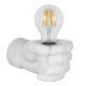 GloboStar® FIST 01137 Μοντέρνο Φωτιστικό Τοίχου Απλίκα Μονόφωτο Λευκό Γύψινο Μ15 x Π10 x Υ10cm GloboStar® FIST 01137 Μοντέρνο Φωτιστικό Τοίχου Απλίκα Μονόφωτο Λευκό Γύψινο Μ15 x Π10 x Υ10cm