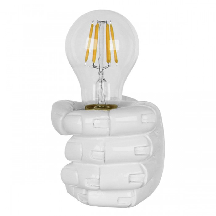 GloboStar® FIST 01137 Μοντέρνο Φωτιστικό Τοίχου Απλίκα Μονόφωτο Λευκό Γύψινο Μ15 x Π10 x Υ10cm GloboStar® FIST 01137 Μοντέρνο Φωτιστικό Τοίχου Απλίκα Μονόφωτο Λευκό Γύψινο Μ15 x Π10 x Υ10cm