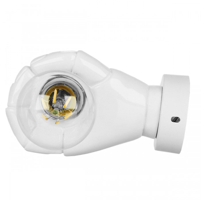 GloboStar® FIST 01137 Μοντέρνο Φωτιστικό Τοίχου Απλίκα Μονόφωτο Λευκό Γύψινο Μ15 x Π10 x Υ10cm GloboStar® FIST 01137 Μοντέρνο Φωτιστικό Τοίχου Απλίκα Μονόφωτο Λευκό Γύψινο Μ15 x Π10 x Υ10cm