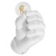 GloboStar® FIST 01137 Μοντέρνο Φωτιστικό Τοίχου Απλίκα Μονόφωτο Λευκό Γύψινο Μ15 x Π10 x Υ10cm GloboStar® FIST 01137 Μοντέρνο Φωτιστικό Τοίχου Απλίκα Μονόφωτο Λευκό Γύψινο Μ15 x Π10 x Υ10cm