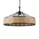 GloboStar® POLI 01147 Vintage Κρεμαστό Φωτιστικό Οροφής Μονόφωτο 1 x E27 Μαύρο Μεταλλικό με Μπεζ Σχοινί Φ50 x Y21cm GloboStar® POLI 01147 Vintage Κρεμαστό Φωτιστικό Οροφής Μονόφωτο 1 x E27 Μαύρο Μεταλλικό με Μπεζ Σχοινί Φ50 x Y21cm