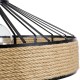 GloboStar® POLI 01147 Vintage Κρεμαστό Φωτιστικό Οροφής Μονόφωτο 1 x E27 Μαύρο Μεταλλικό με Μπεζ Σχοινί Φ50 x Y21cm GloboStar® POLI 01147 Vintage Κρεμαστό Φωτιστικό Οροφής Μονόφωτο 1 x E27 Μαύρο Μεταλλικό με Μπεζ Σχοινί Φ50 x Y21cm