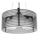 GloboStar® KEVIA 01150 Μοντέρνο Κρεμαστό Φωτιστικό Οροφής Τρίφωτο Μαύρο Μεταλλικό Πλέγμα με Καμπάνα απο Λευκό Γυαλί Φ40 x Y17.5cm GloboStar® KEVIA 01150 Μοντέρνο Κρεμαστό Φωτιστικό Οροφής Τρίφωτο Μαύρο Μεταλλικό Πλέγμα με Καμπάνα απο Λευκό Γυαλί Φ40 x Y17.5cm