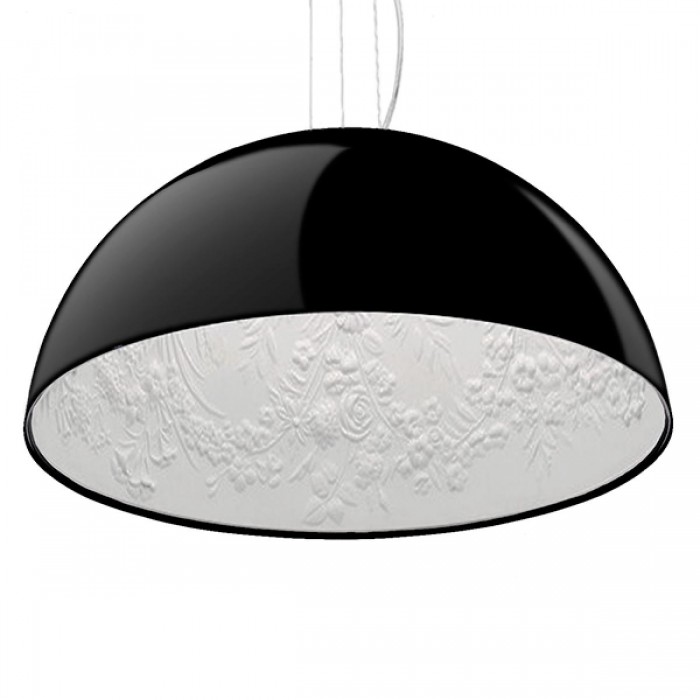 GloboStar® SERENIA BLACK 01151 Μοντέρνο Κρεμαστό Φωτιστικό Οροφής Μονόφωτο Μαύρο Γύψινο Καμπάνα Φ40 x Y19cm GloboStar® SERENIA BLACK 01151 Μοντέρνο Κρεμαστό Φωτιστικό Οροφής Μονόφωτο Μαύρο Γύψινο Καμπάνα Φ40 x Y19cm
