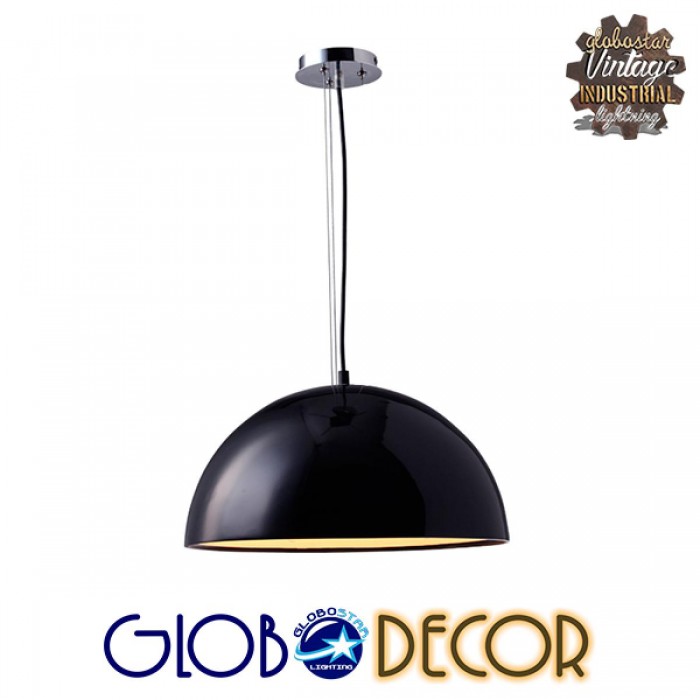 GloboStar® SERENIA BLACK 01151 Μοντέρνο Κρεμαστό Φωτιστικό Οροφής Μονόφωτο Μαύρο Γύψινο Καμπάνα Φ40 x Y19cm GloboStar® SERENIA BLACK 01151 Μοντέρνο Κρεμαστό Φωτιστικό Οροφής Μονόφωτο Μαύρο Γύψινο Καμπάνα Φ40 x Y19cm