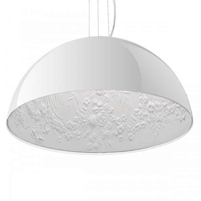 GloboStar® SERENIA WHITE 01152 Μοντέρνο Κρεμαστό Φωτιστικό Οροφής Μονόφωτο Λευκό Γύψινο Καμπάνα Φ40 x 19cm GloboStar® SERENIA WHITE 01152 Μοντέρνο Κρεμαστό Φωτιστικό Οροφής Μονόφωτο Λευκό Γύψινο Καμπάνα Φ40 x 19cm