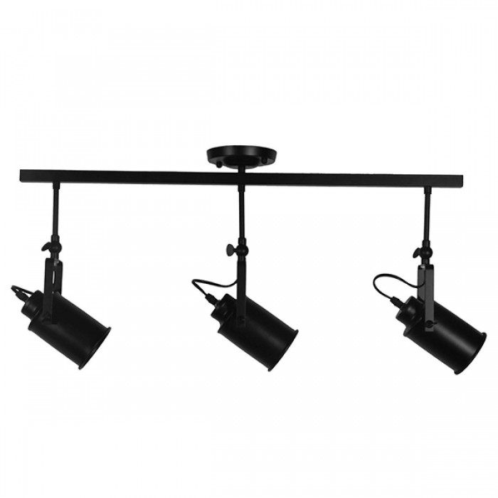 GloboStar® HOLLYWOOD 01155 Vintage Φωτιστικό Οροφής Τρίφωτο Μαύρο Μεταλλικό Ράγα Μ13 x Π78 x Υ38cm GloboStar® HOLLYWOOD 01155 Vintage Φωτιστικό Οροφής Τρίφωτο Μαύρο Μεταλλικό Ράγα Μ13 x Π78 x Υ38cm