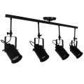 GloboStar® HOLLYWOOD 01156 Vintage Φωτιστικό Οροφής Πολύφωτο Μαύρο Μεταλλικό Ράγα Μ13 x Π110 x Υ38cm GloboStar® HOLLYWOOD 01156 Vintage Φωτιστικό Οροφής Πολύφωτο Μαύρο Μεταλλικό Ράγα Μ13 x Π110 x Υ38cm