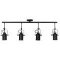 GloboStar® HOLLYWOOD 01156 Vintage Φωτιστικό Οροφής Πολύφωτο Μαύρο Μεταλλικό Ράγα Μ13 x Π110 x Υ38cm GloboStar® HOLLYWOOD 01156 Vintage Φωτιστικό Οροφής Πολύφωτο Μαύρο Μεταλλικό Ράγα Μ13 x Π110 x Υ38cm