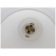 GloboStar® ISEN 01157 Μοντέρνο Φωτιστικό Τοίχου Απλίκα Μονόφωτο Μαύρο Μεταλλικό με Λευκό Γυαλί Φ15 x Μ24 x Π15 x Υ27cm