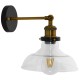 GloboStar® LIVID 01159 Vintage Φωτιστικό Τοίχου Απλίκα Μονόφωτο Μπρούτζινο Μεταλλικό με Γυάλινη Καμπάνα Φ20 x Μ20 x Π15 x Υ25cm GloboStar® LIVID 01159 Vintage Φωτιστικό Τοίχου Απλίκα Μονόφωτο Μπρούτζινο Μεταλλικό με Γυάλινη Καμπάνα Φ20 x Μ20 x Π15 x Υ25cm