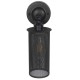 GloboStar® HOLVIA 01160 Vintage Industrial Φωτιστικό Τοίχου Απλίκα Μονόφωτο Μαύρο Μεταλλικό Πλέγμα Φ10 x Μ16 x Π12 x Υ34cm