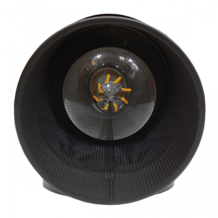 GloboStar® HOLVIA 01160 Vintage Industrial Φωτιστικό Τοίχου Απλίκα Μονόφωτο Μαύρο Μεταλλικό Πλέγμα Φ10 x Μ16 x Π12 x Υ34cm