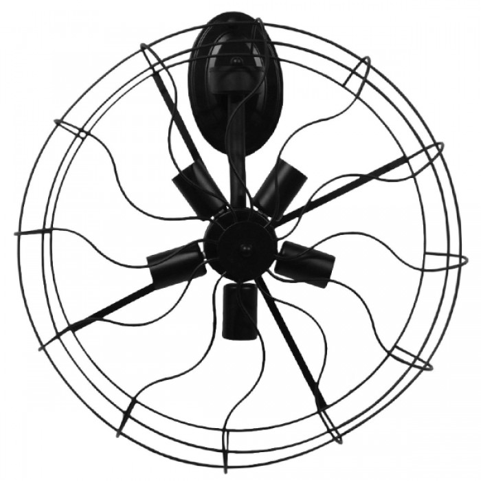 GloboStar® FAN 01163 Vintage Industrial Φωτιστικό Τοίχου Απλίκα Πολύφωτο Μαύρο Μεταλλικό Πλέγμα Φ46 x Μ22 x Π46 x Υ46cm GloboStar® FAN 01163 Vintage Industrial Φωτιστικό Τοίχου Απλίκα Πολύφωτο Μαύρο Μεταλλικό Πλέγμα Φ46 x Μ22 x Π46 x Υ46cm