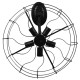 GloboStar® FAN 01163 Vintage Industrial Φωτιστικό Τοίχου Απλίκα Πολύφωτο Μαύρο Μεταλλικό Πλέγμα Φ46 x Μ22 x Π46 x Υ46cm GloboStar® FAN 01163 Vintage Industrial Φωτιστικό Τοίχου Απλίκα Πολύφωτο Μαύρο Μεταλλικό Πλέγμα Φ46 x Μ22 x Π46 x Υ46cm