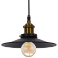 GloboStar® CARAVEL 01167 Vintage Industrial Κρεμαστό Φωτιστικό Οροφής Μονόφωτο Μαύρο Μεταλλικό Καμπάνα Φ22 x Y13cm GloboStar® CARAVEL 01167 Vintage Industrial Κρεμαστό Φωτιστικό Οροφής Μονόφωτο Μαύρο Μεταλλικό Καμπάνα Φ22 x Y13cm